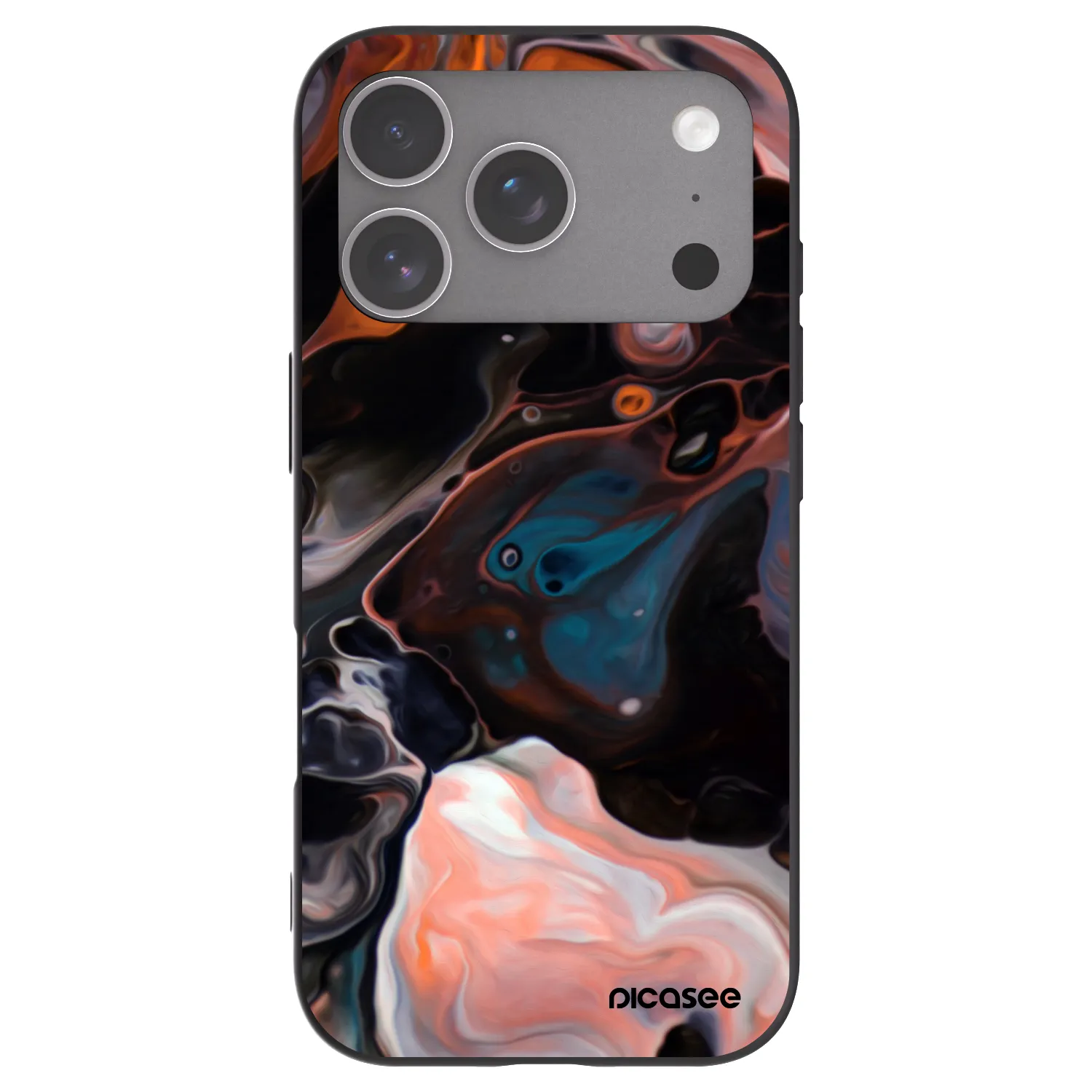 Picasee husă neagră din silicon pentru Apple iPhone 18 Pro - Cream