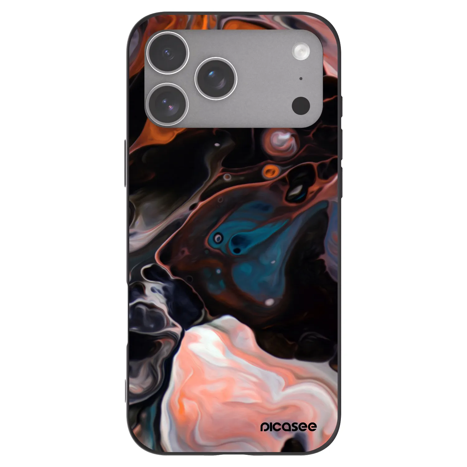 Picasee husă neagră din silicon pentru Apple iPhone 18 Pro Max - Cream
