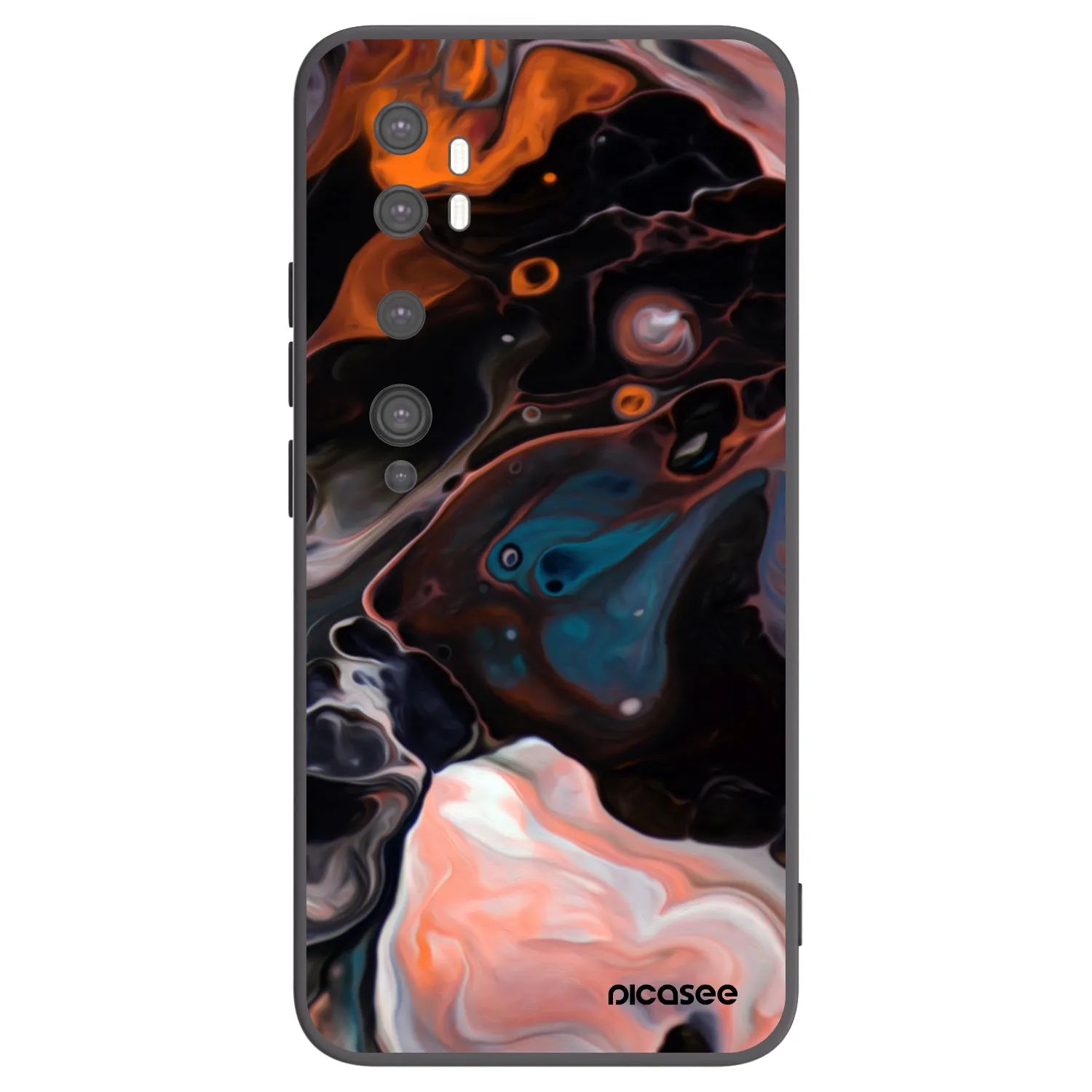 Picasee husă neagră din silicon pentru Xiaomi Mi Note 10 (Pro) - Cream