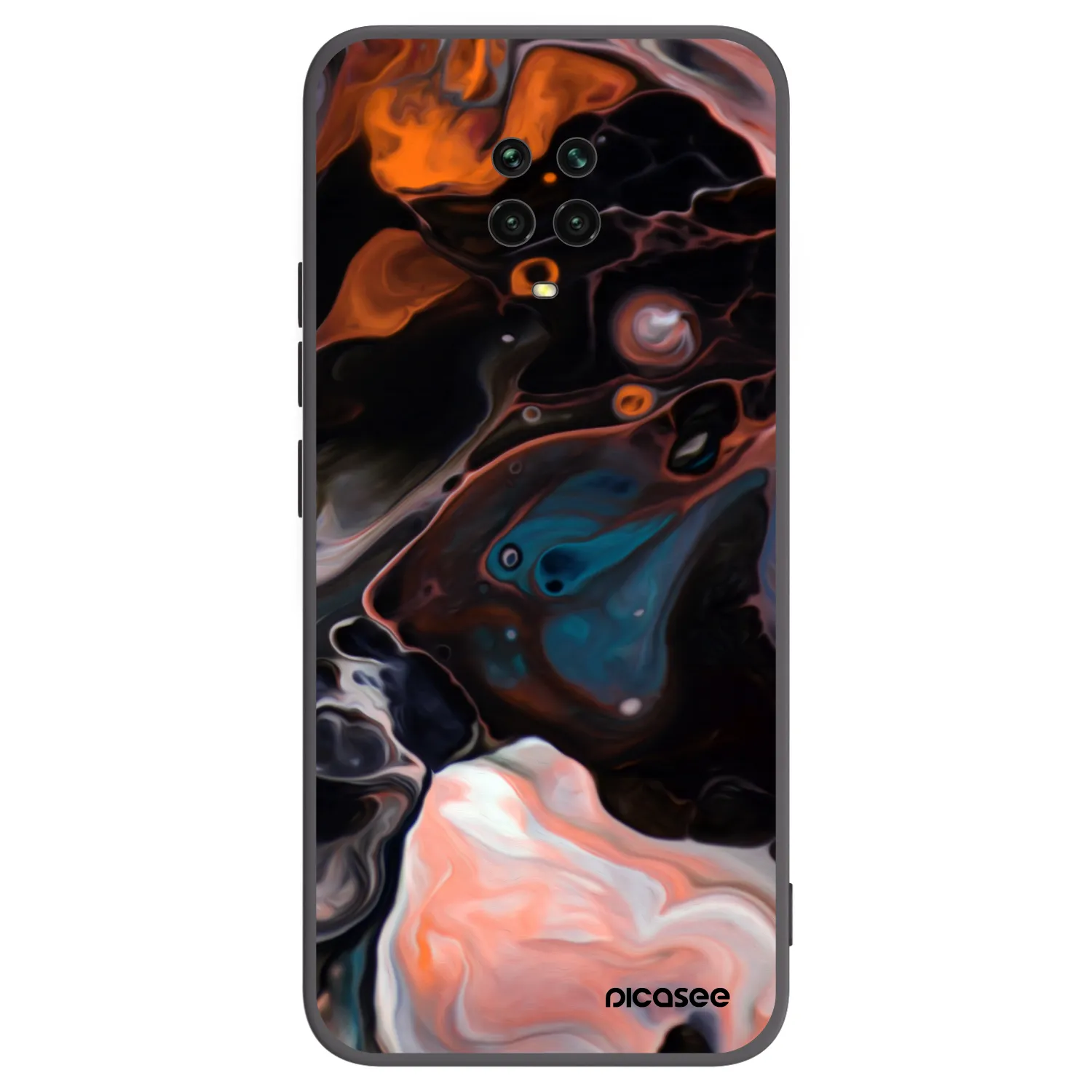 Picasee husă neagră din silicon pentru Xiaomi Redmi Note 9 Pro - Cream