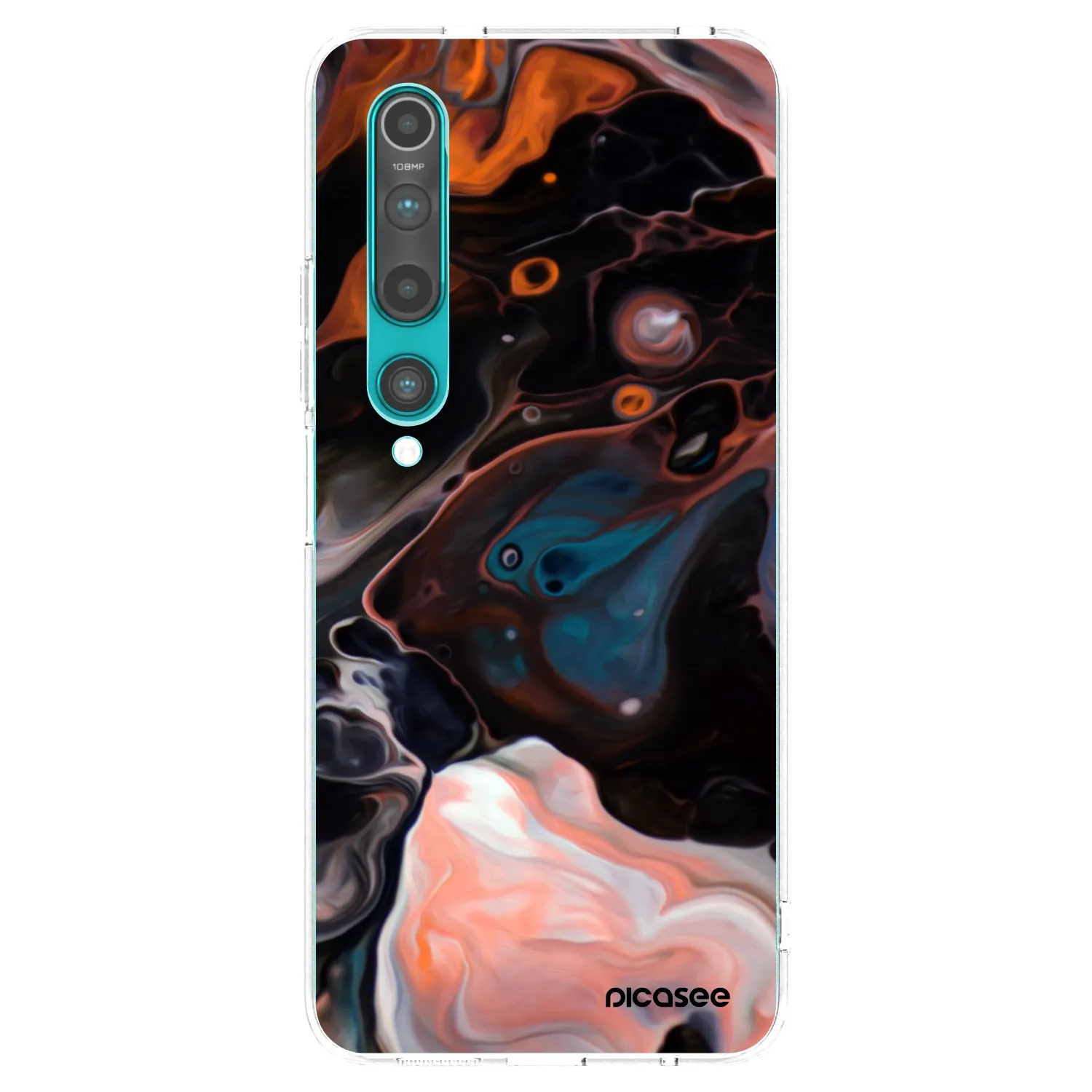 Picasee husă transparentă din silicon pentru Xiaomi Mi 10 - Cream