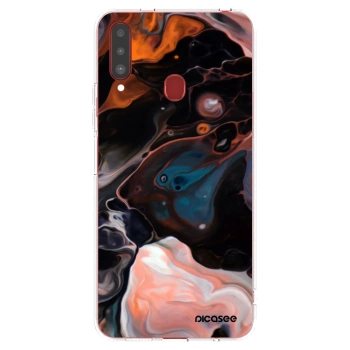 Picasee husă transparentă din silicon pentru Samsung Galaxy A20s - Cream
