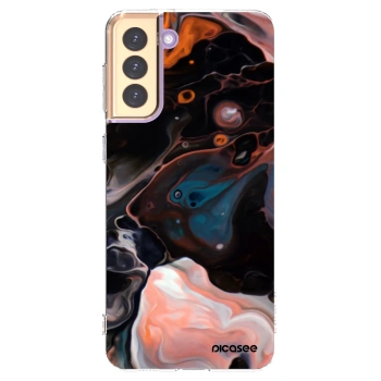 Picasee husă transparentă din silicon pentru Samsung Galaxy S21+ 5G G996F - Cream