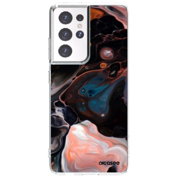 Picasee husă transparentă din silicon pentru Samsung Galaxy S21 Ultra 5G G998B - Cream