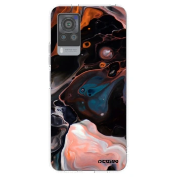 Picasee husă transparentă din silicon pentru Vivo X60 Pro 5G - Cream