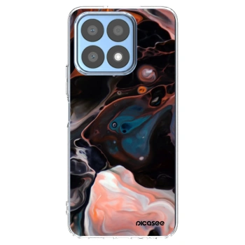 Picasee husă transparentă din silicon pentru Honor X8a - Cream