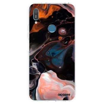 Picasee husă transparentă din silicon pentru Huawei Y6 2019 - Cream