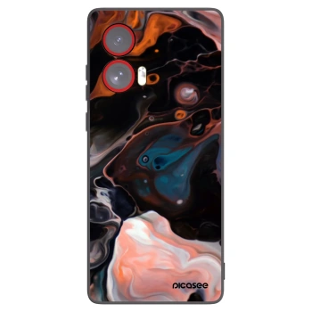 Picasee husă neagră din silicon pentru Motorola Edge 50 Fusion - Cream