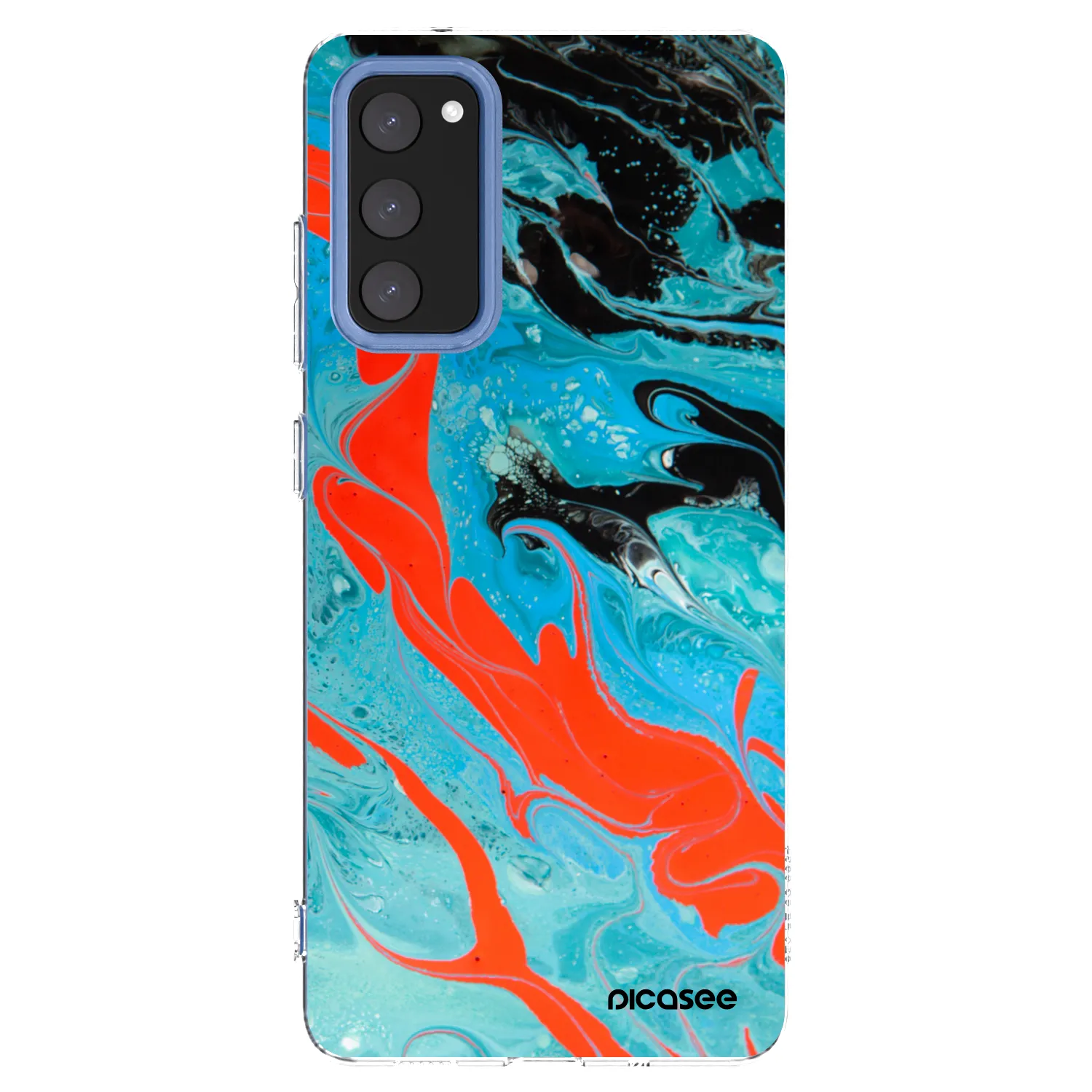 Picasee husă transparentă din silicon pentru Samsung Galaxy S20 FE - Blue Magma