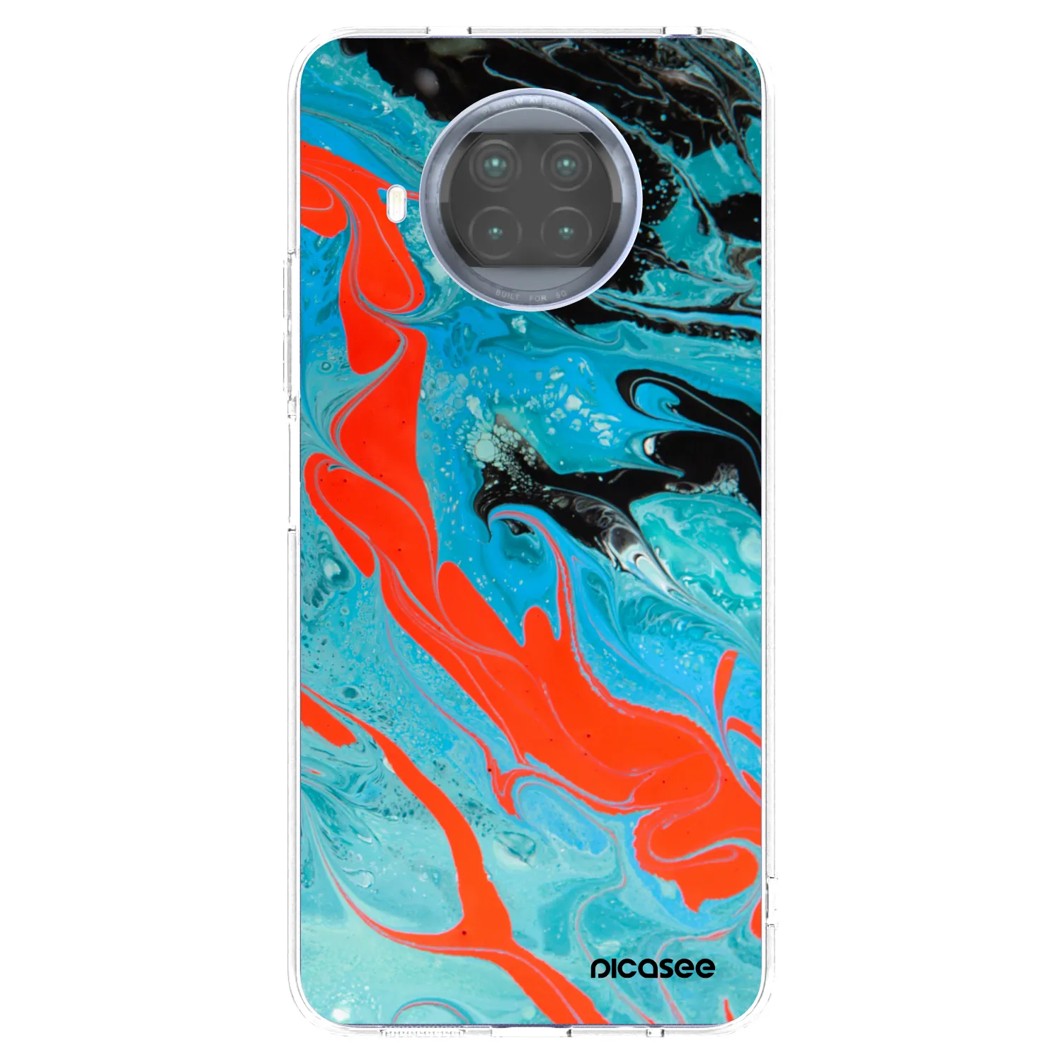 Picasee husă transparentă din silicon pentru Xiaomi Mi 10T Lite - Blue Magma