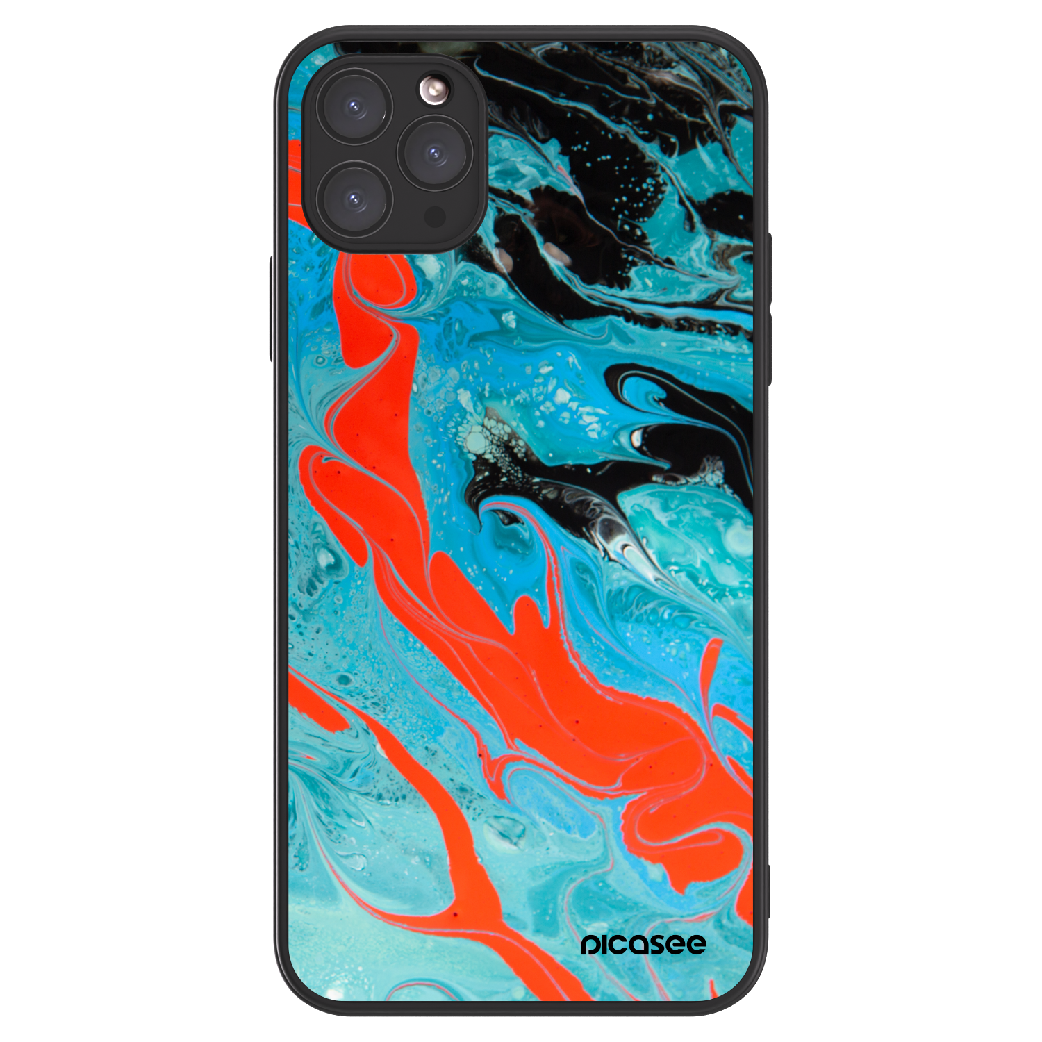 Picasee ULTIMATE CASE pentru Apple iPhone 11 Pro Max - Blue Magma