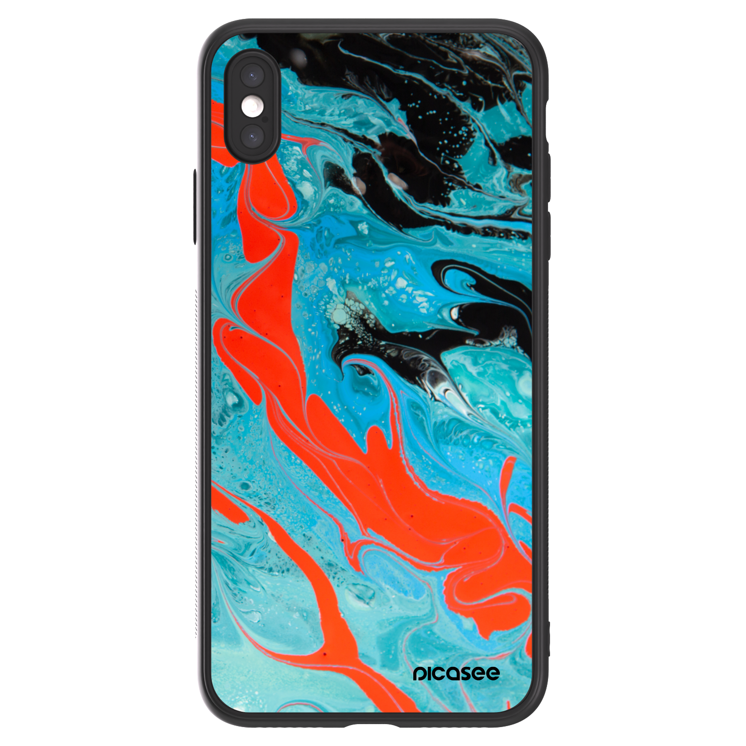 Picasee ULTIMATE CASE pentru Apple iPhone XS Max - Blue Magma