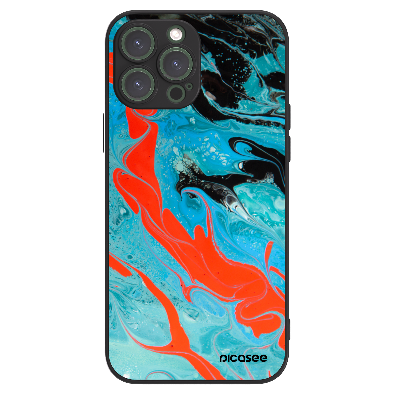 Picasee ULTIMATE CASE pentru Apple iPhone 13 Pro Max - Blue Magma