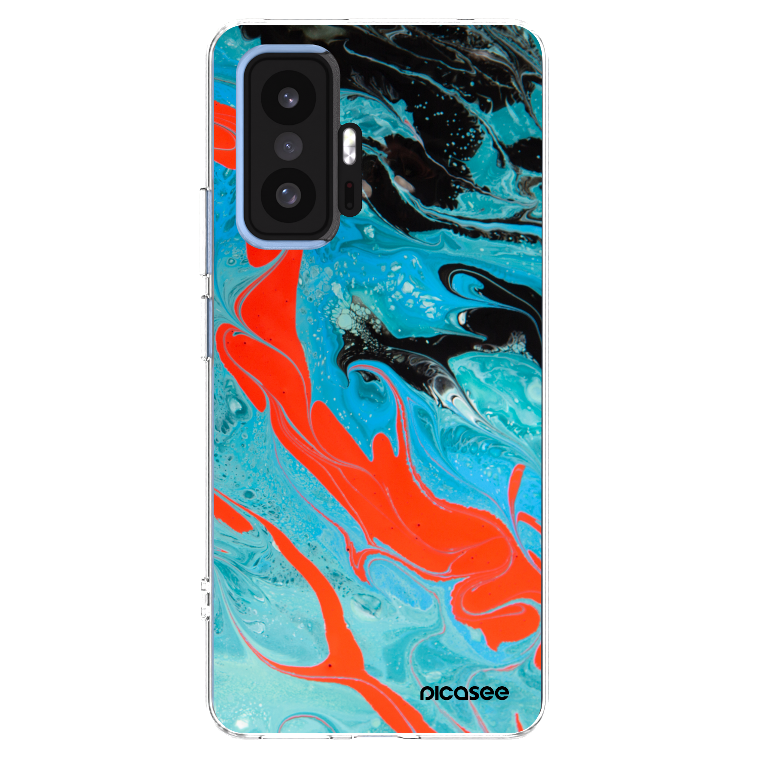 Picasee husă transparentă din silicon pentru Xiaomi 11T - Blue Magma