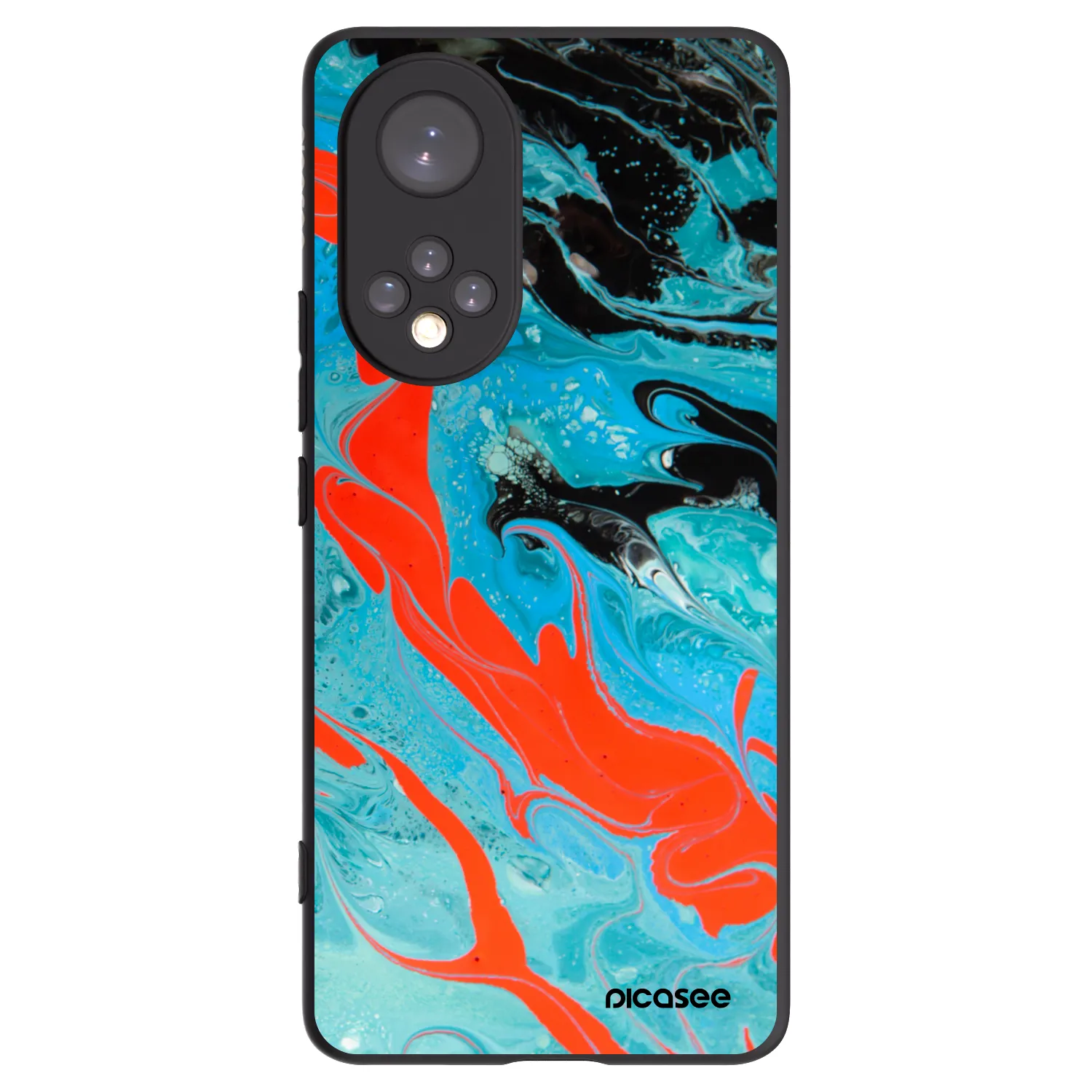 Picasee husă neagră din silicon pentru Huawei Nova 9 - Blue Magma