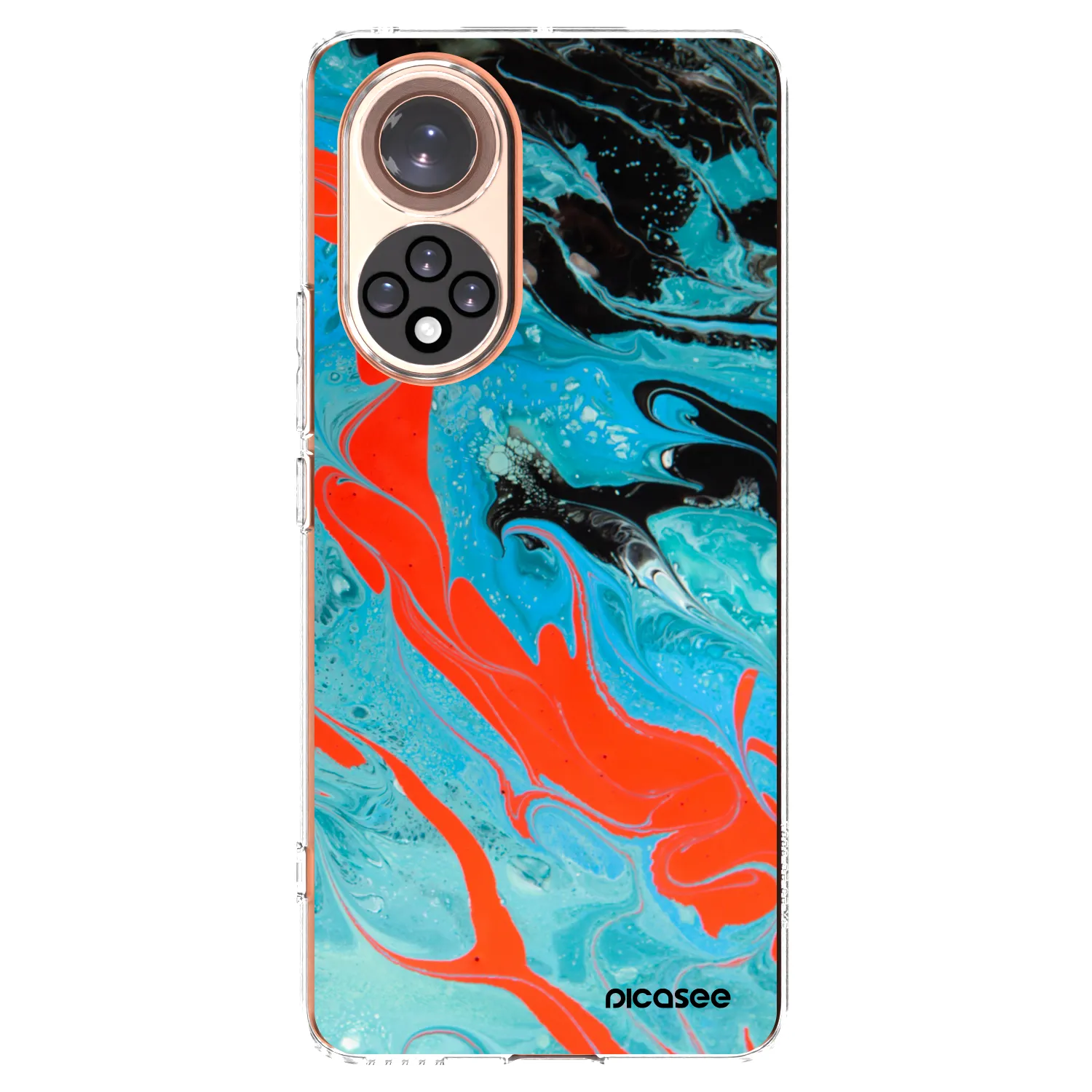 Picasee husă transparentă din silicon pentru Huawei Nova 9 - Blue Magma