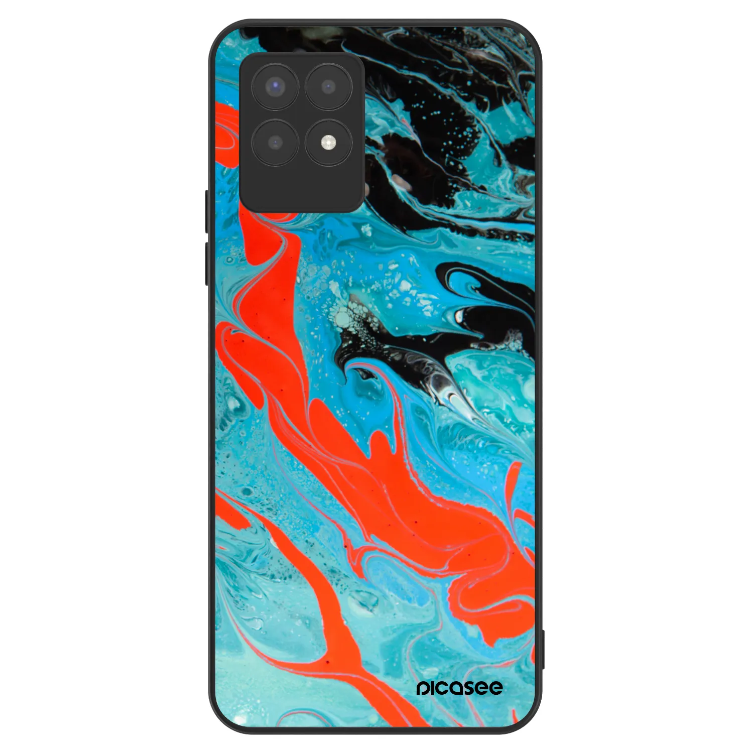 Picasee ULTIMATE CASE pentru Realme 8i - Blue Magma