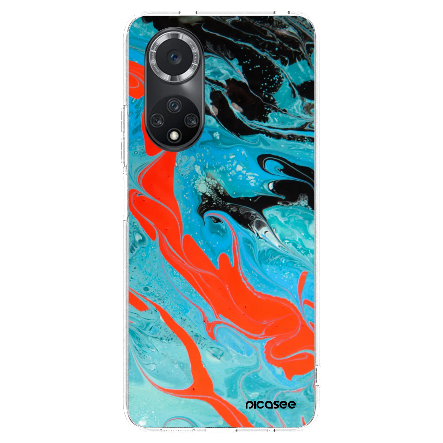 Picasee husă transparentă din silicon pentru Huawei Nova 9 SE - Blue Magma