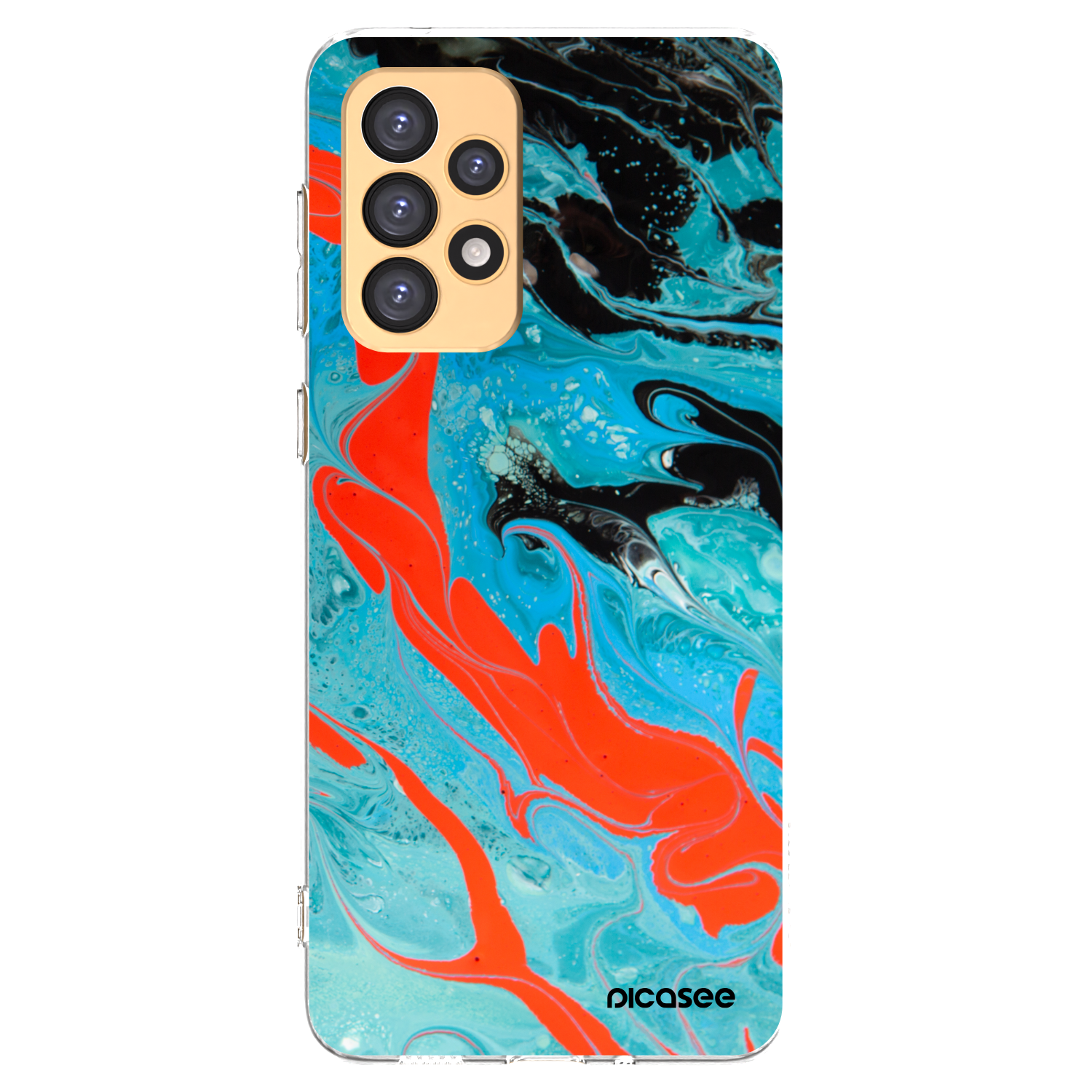 Picasee husă transparentă din silicon pentru Samsung Galaxy A33 5G A336 - Blue Magma
