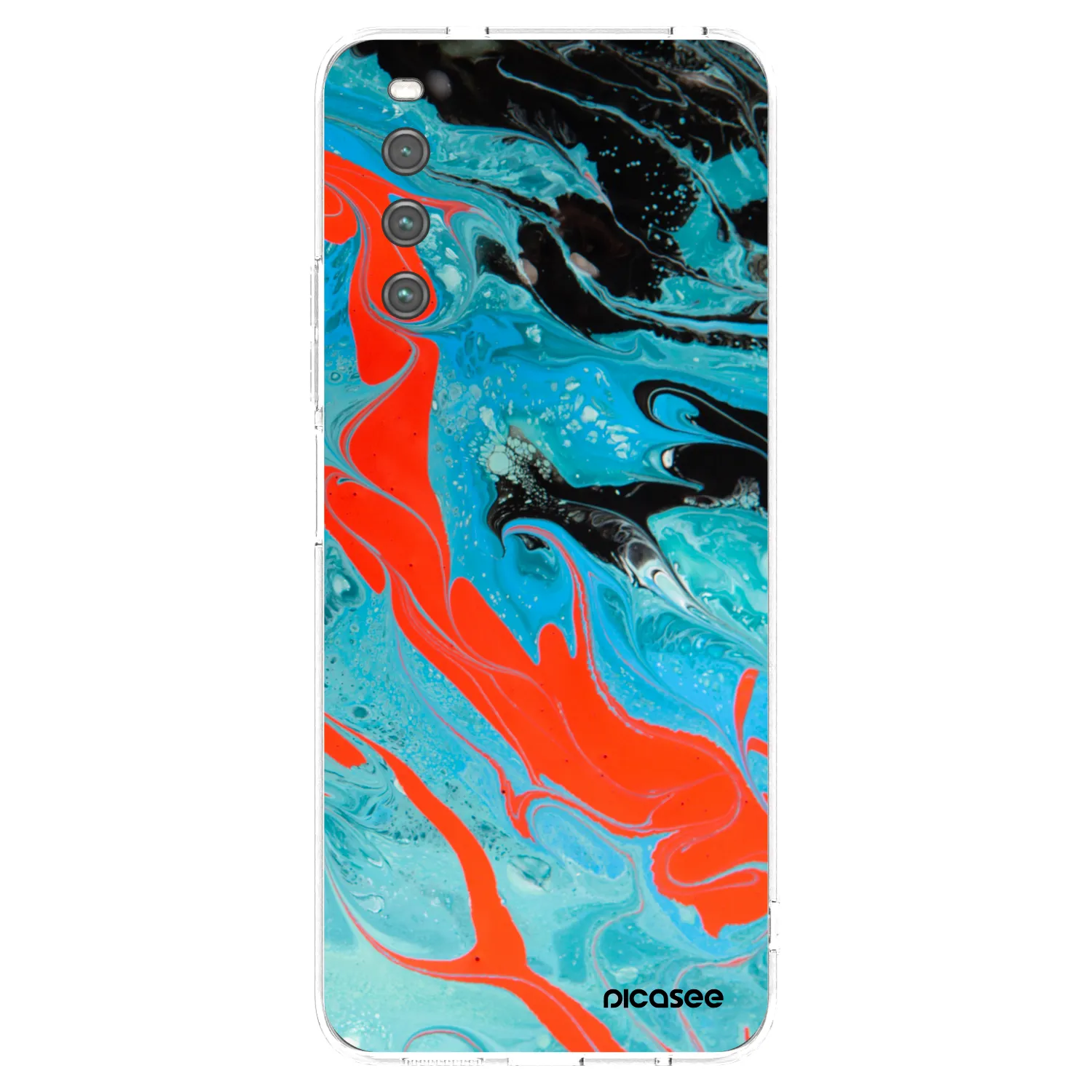 Picasee husă transparentă din silicon pentru Sony Xperia 10 IV 5G - Blue Magma