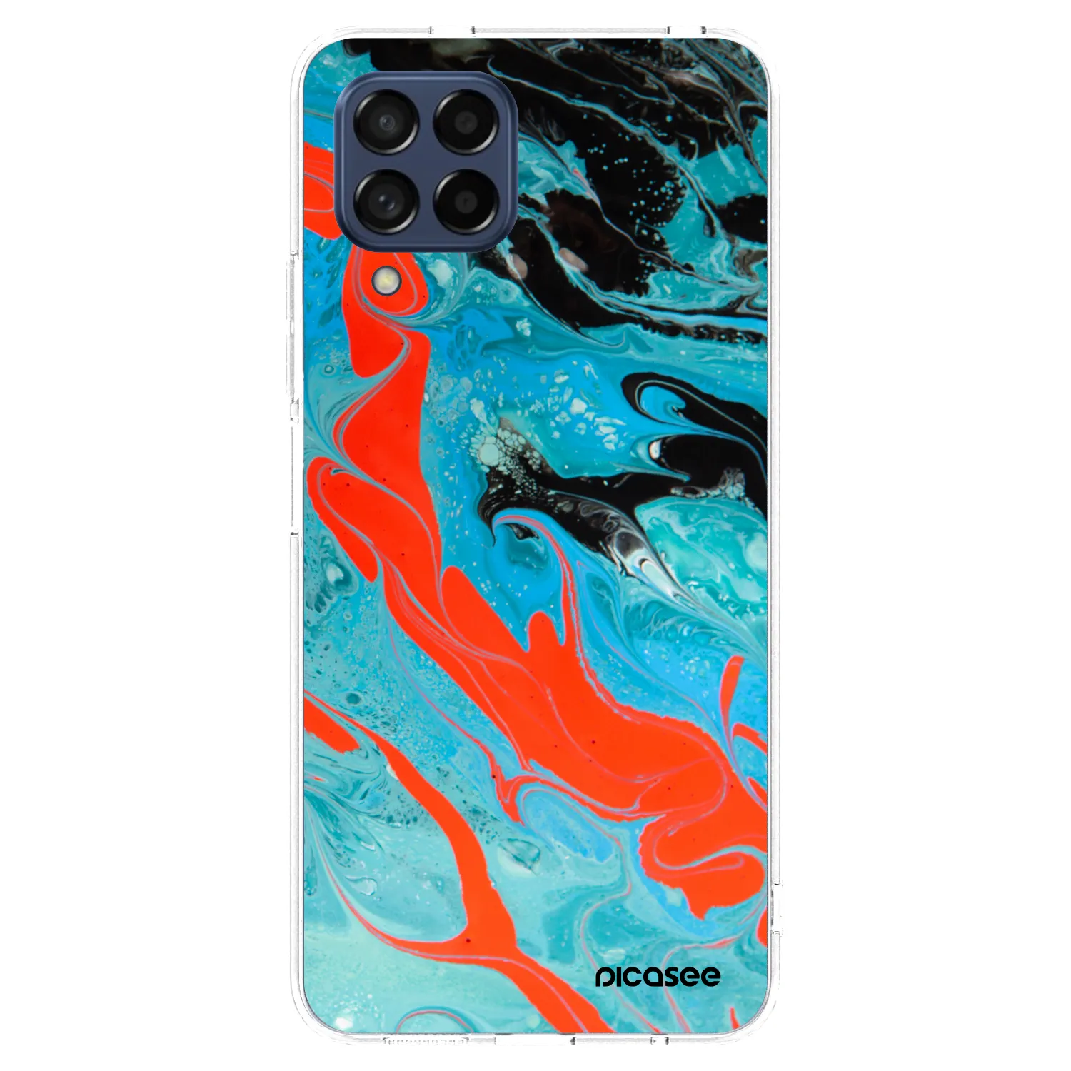 Picasee husă transparentă din silicon pentru Samsung Galaxy M53 5G - Blue Magma