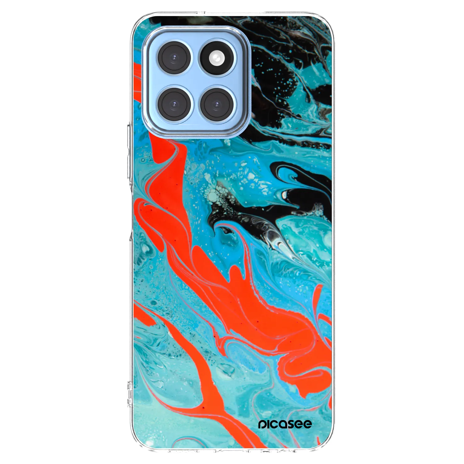 Picasee husă transparentă din silicon pentru Honor X6 - Blue Magma