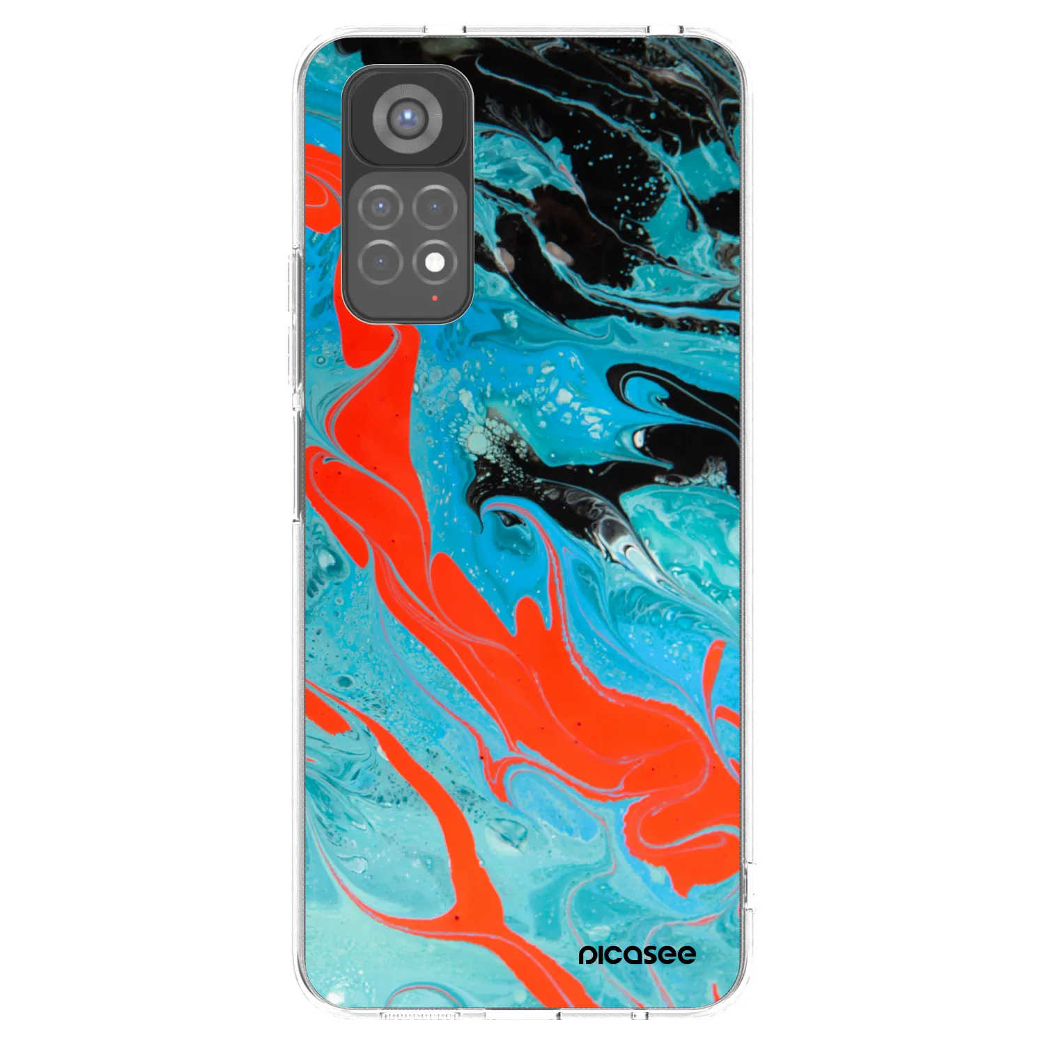 Picasee husă transparentă din silicon pentru Xiaomi Redmi Note 11S 5G - Blue Magma