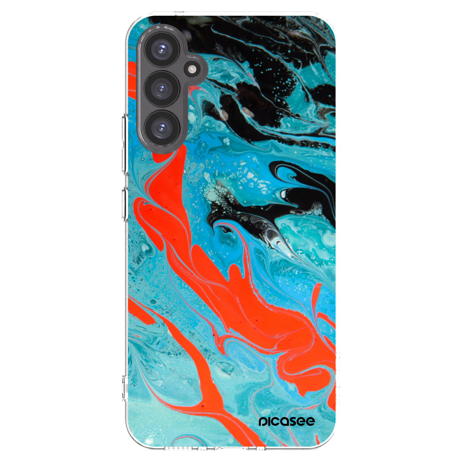 Picasee husă transparentă din silicon pentru Samsung Galaxy A34 5G A346B - Blue Magma