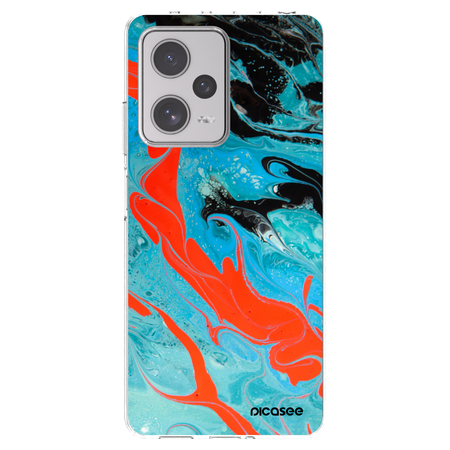 Picasee husă transparentă din silicon pentru Xiaomi Redmi Note 12 Pro+ 5G - Blue Magma