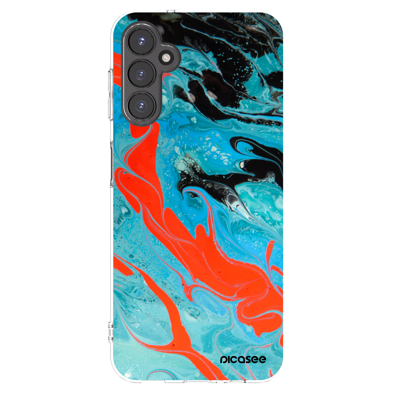 Picasee husă transparentă din silicon pentru Samsung Galaxy A14 5G A146P - Blue Magma