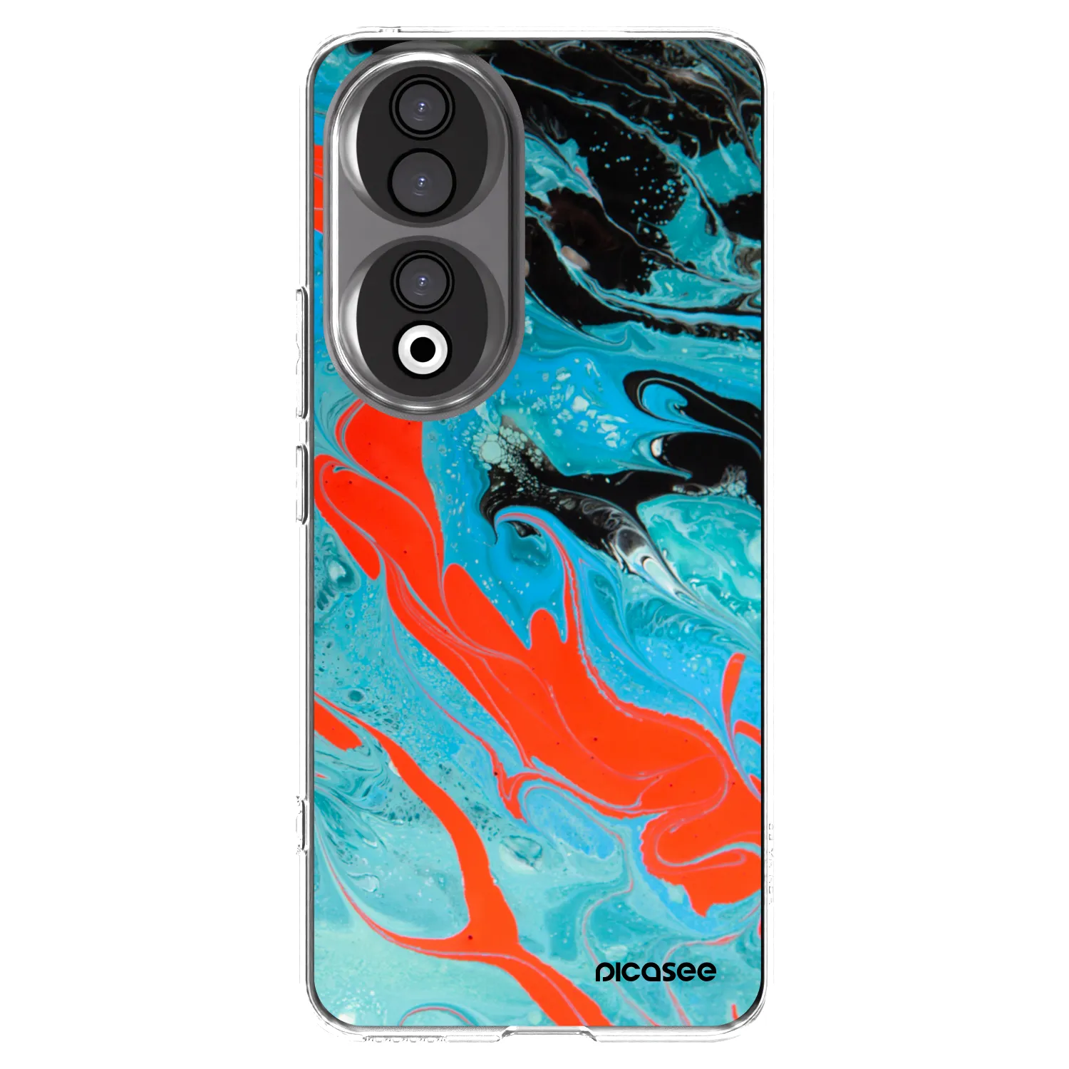 Picasee husă transparentă din silicon pentru Honor 90 5G - Blue Magma