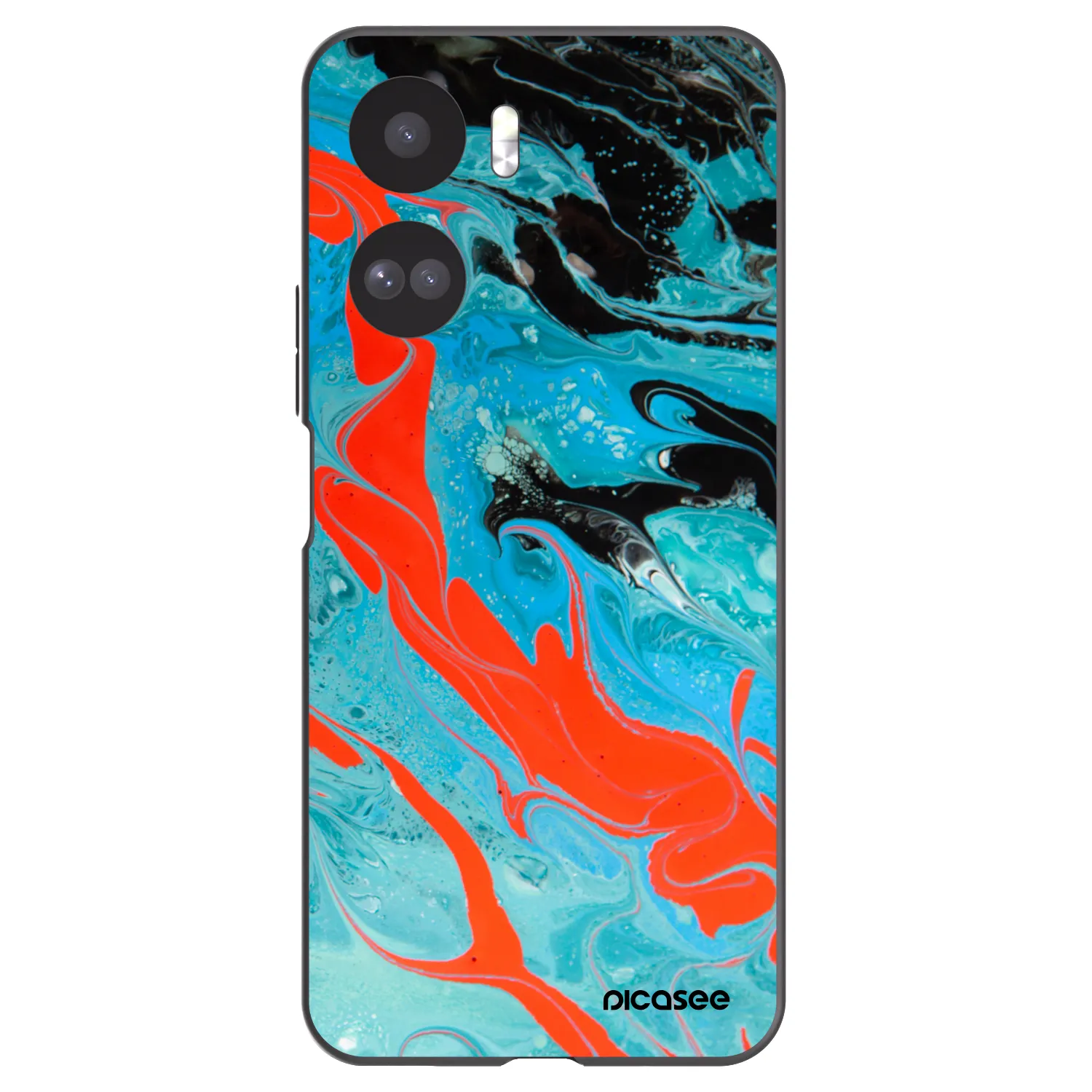 Picasee husă neagră din silicon pentru Honor 90 Lite 5G - Blue Magma