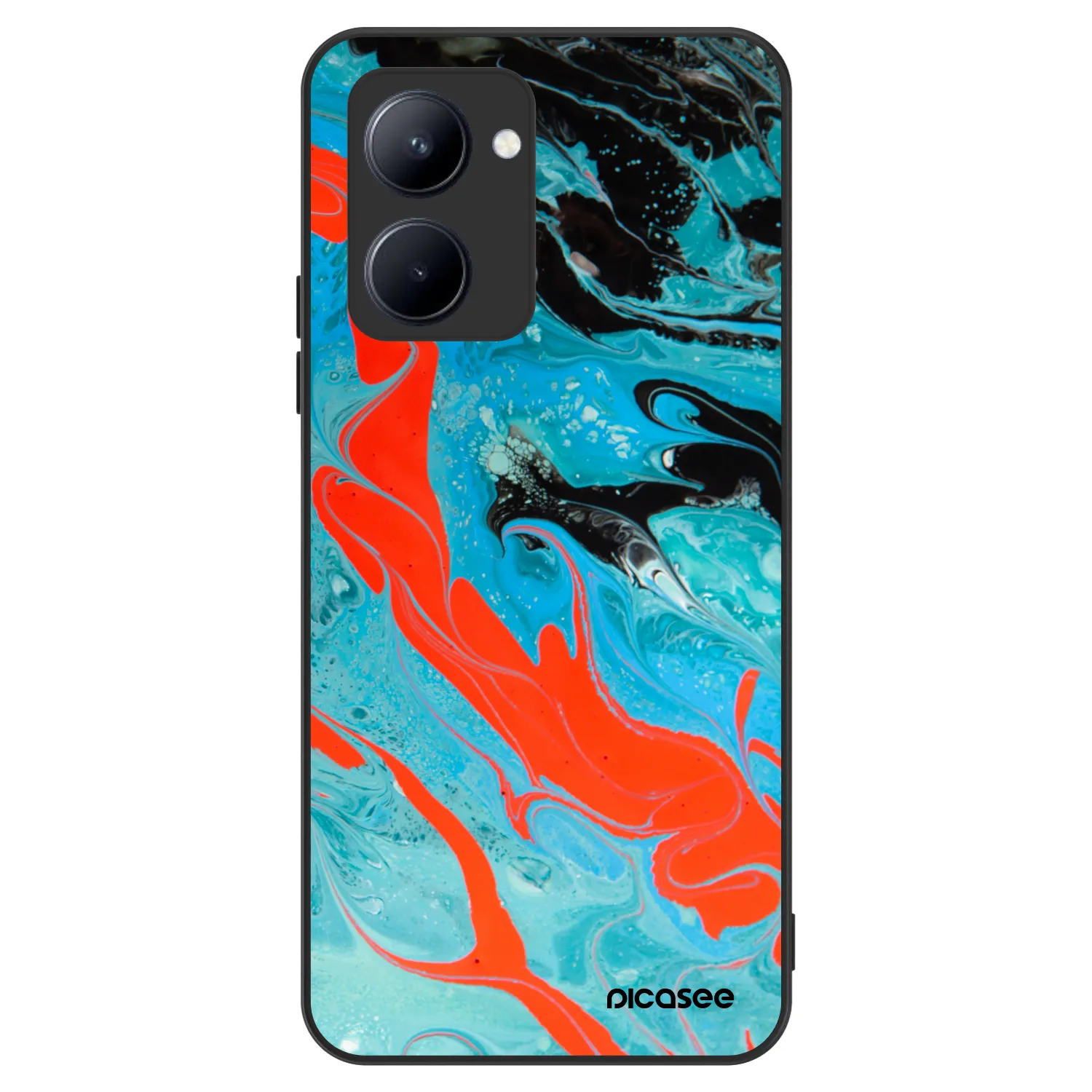Picasee ULTIMATE CASE pentru Realme C33 (2023) - Blue Magma