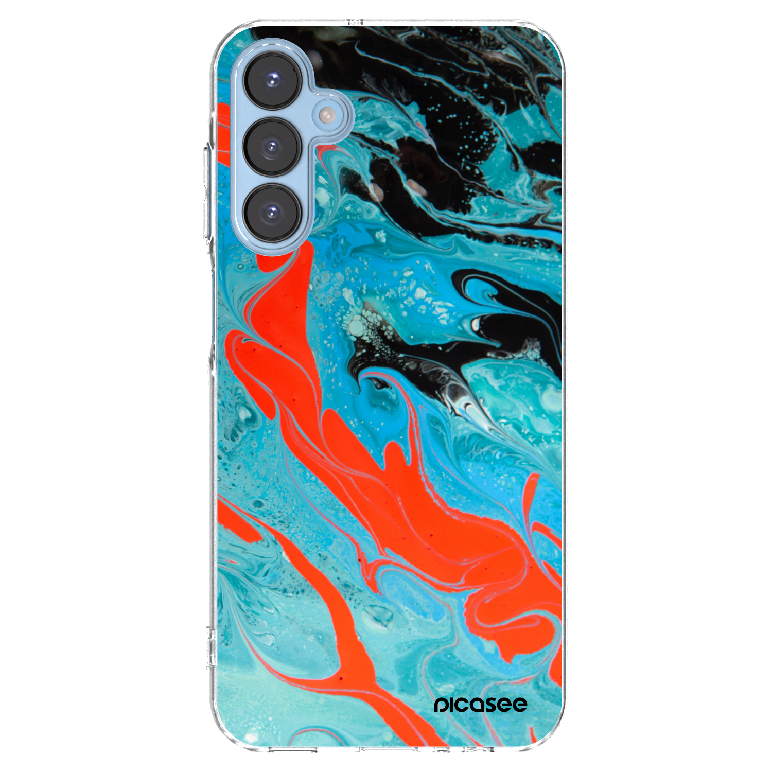 Picasee husă transparentă din silicon pentru Samsung Galaxy A15 A156B 5G - Blue Magma