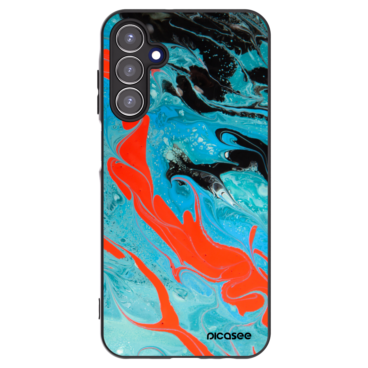 Picasee husă neagră din silicon pentru Samsung Galaxy A15 A155F 4G - Blue Magma