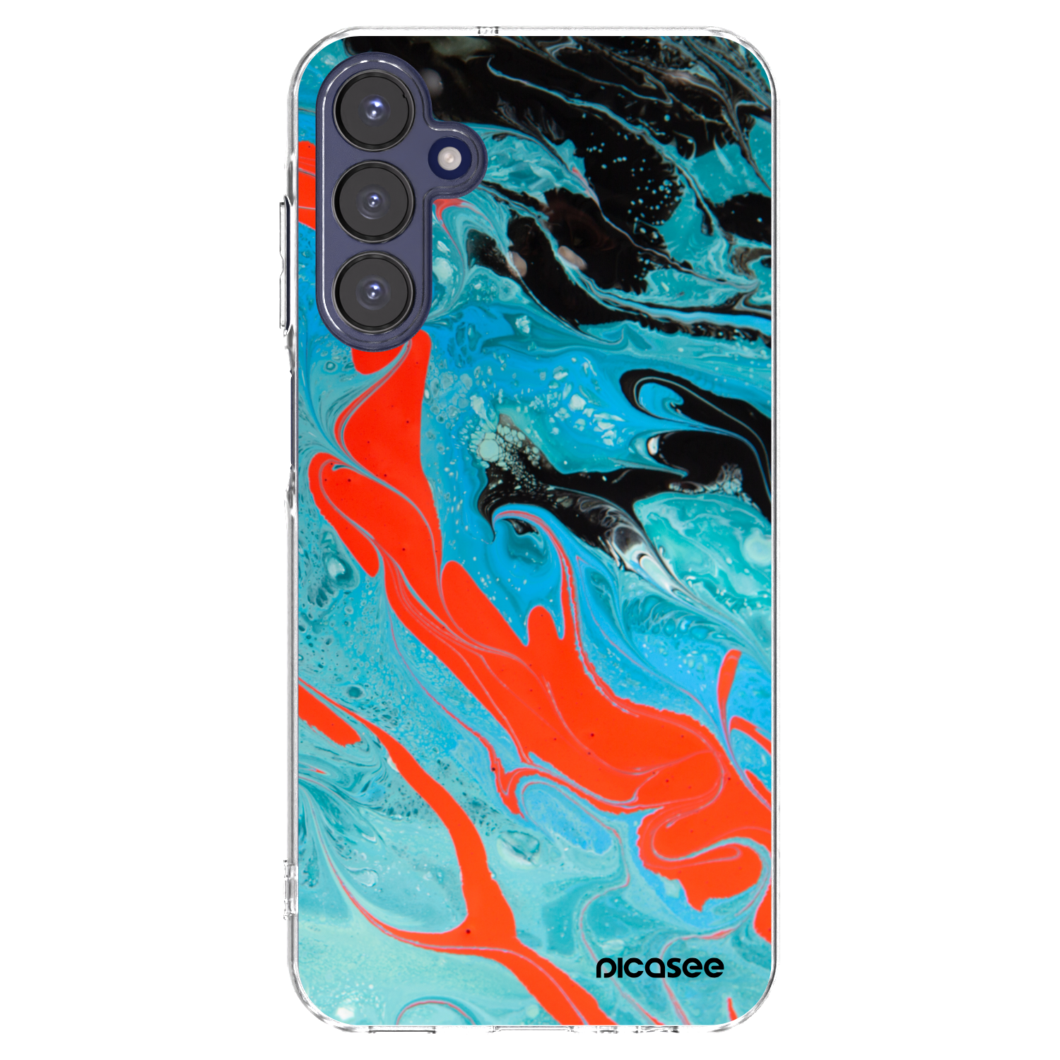 Picasee husă transparentă din silicon pentru Samsung Galaxy A15 A155F 4G - Blue Magma