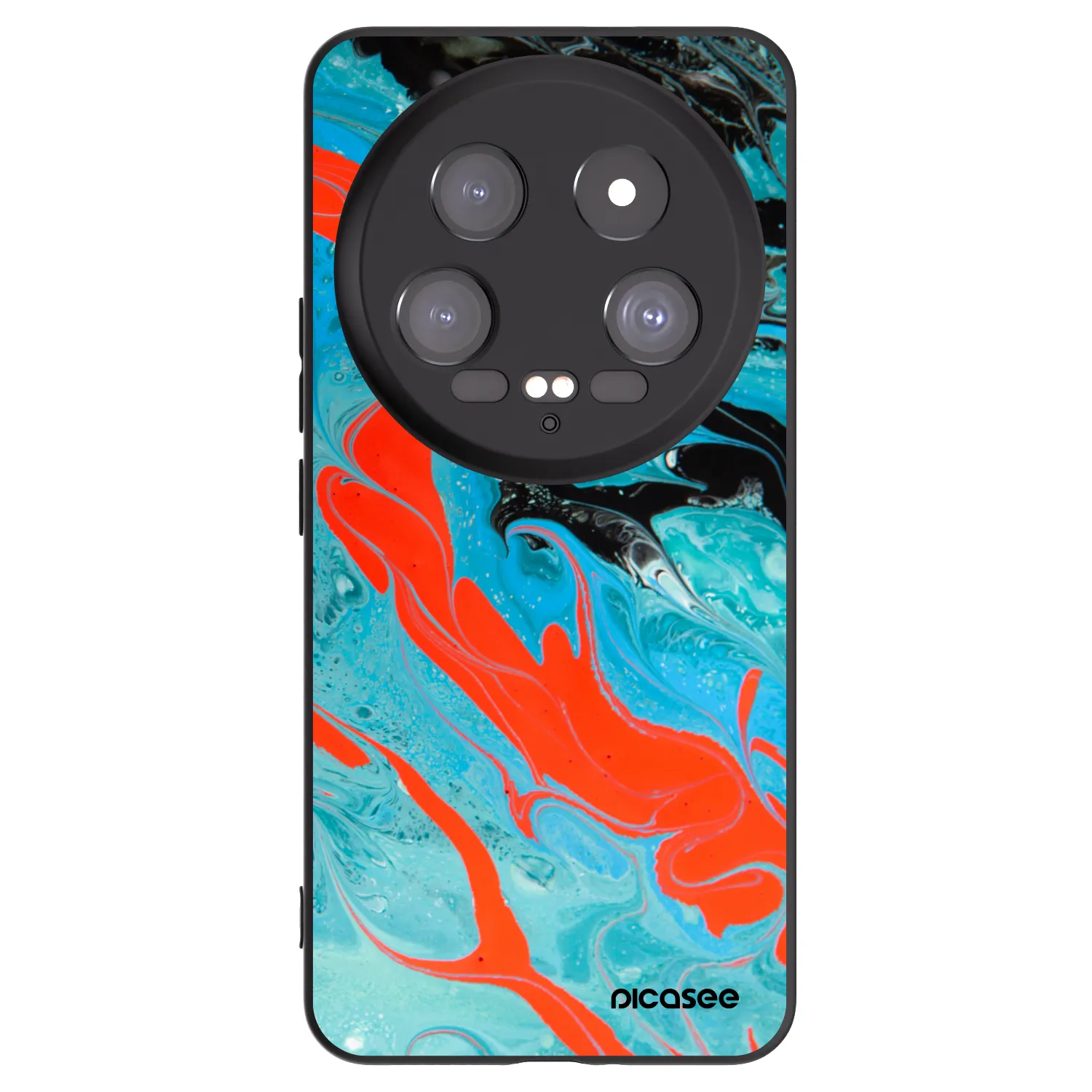 Picasee husă neagră din silicon pentru Xiaomi 14 Ultra - Blue Magma