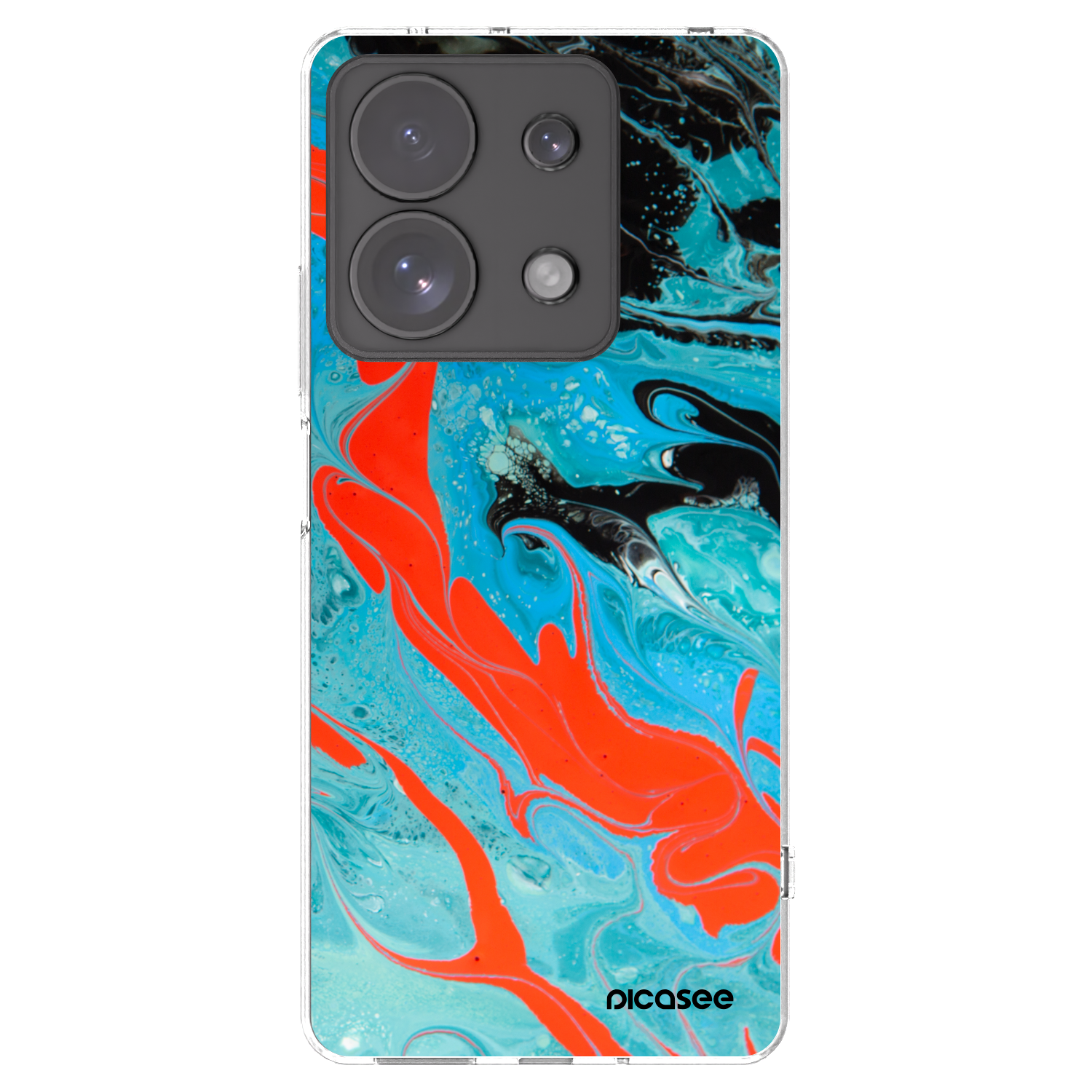 Picasee husă transparentă din silicon pentru Xiaomi Redmi Note 13 Pro 4G - Blue Magma