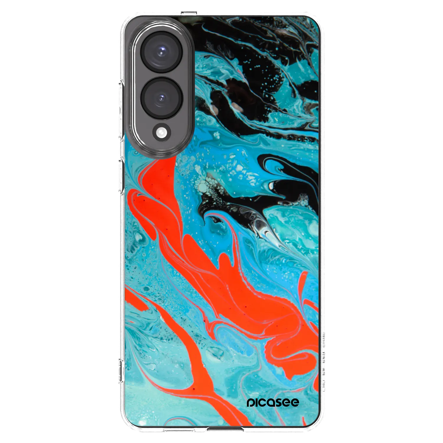 Picasee husă transparentă din silicon pentru Samsung Galaxy S25 Edge 5G - Blue Magma