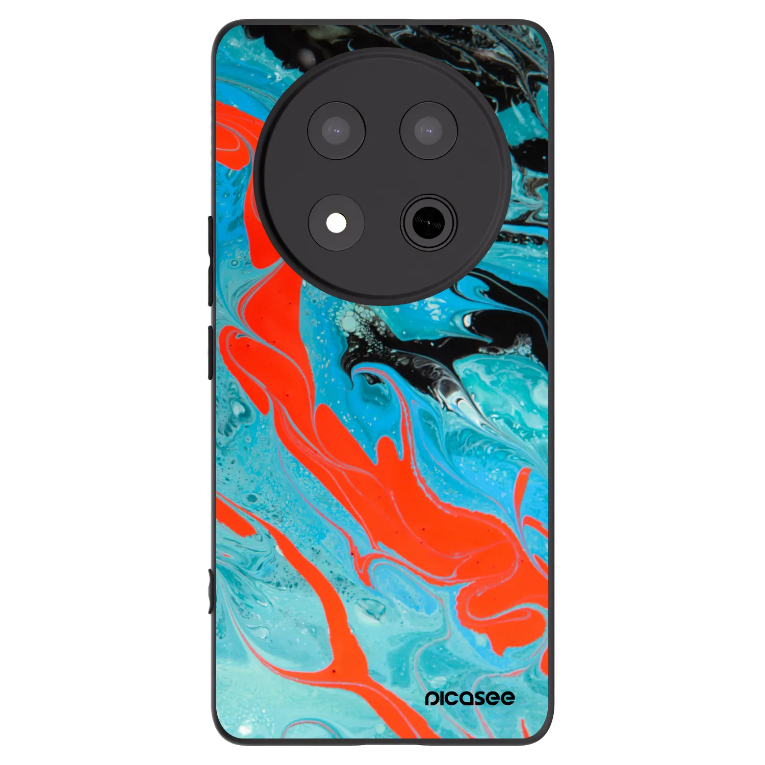 Picasee husă neagră din silicon pentru Honor Magic7 Lite 5G - Blue Magma