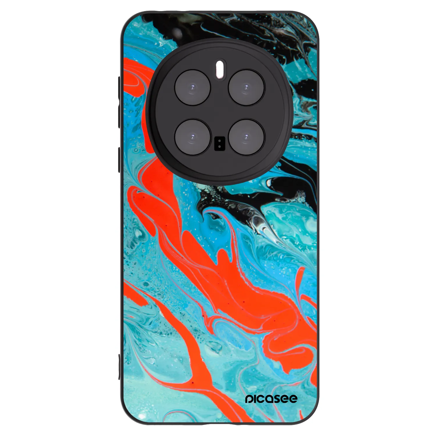 Picasee husă neagră din silicon pentru Honor Magic7 Pro 5G - Blue Magma