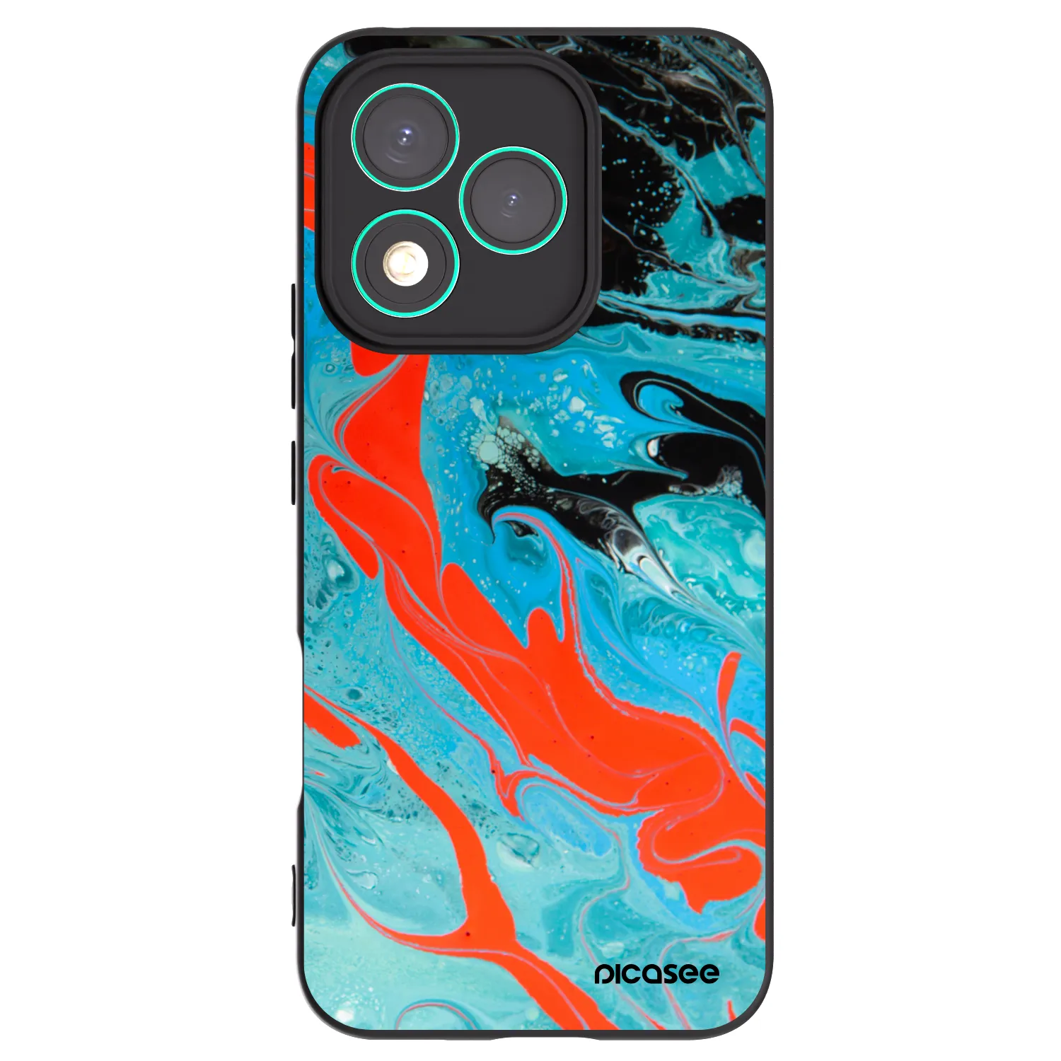 Picasee husă neagră din silicon pentru Honor 400 Lite 5G - Blue Magma
