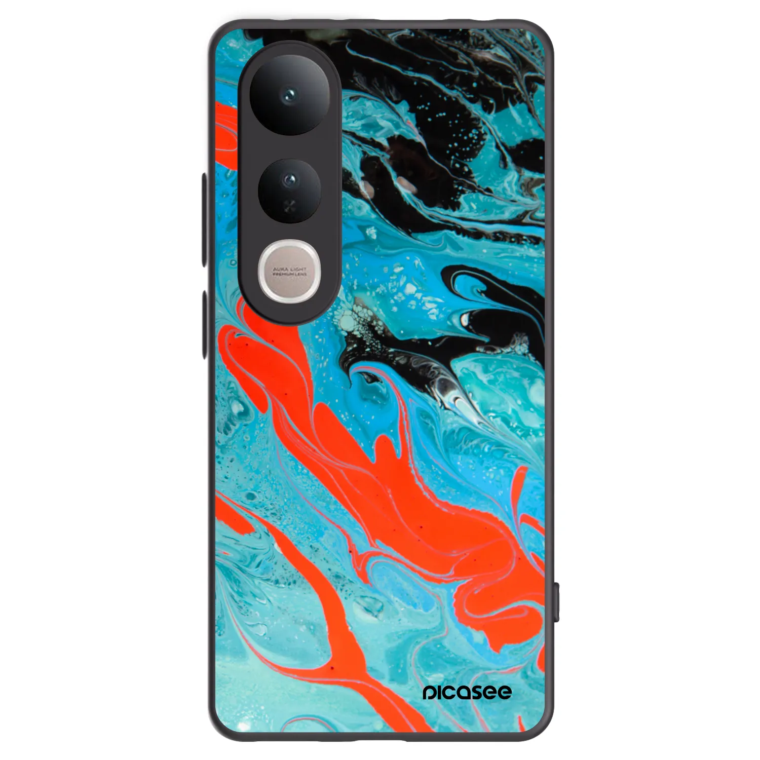 Picasee husă neagră din silicon pentru Vivo V50 Lite 5G - Blue Magma