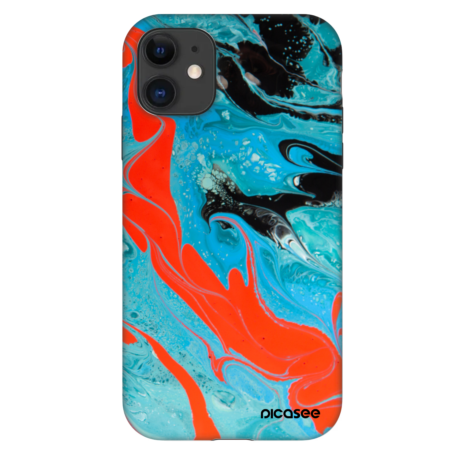 Picasee Fashion Case pentru Apple iPhone 11 - Blue Magma