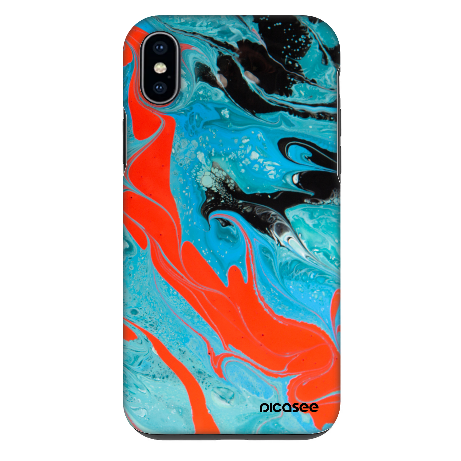 Picasee Fashion Case pentru Apple iPhone XS Max - Blue Magma