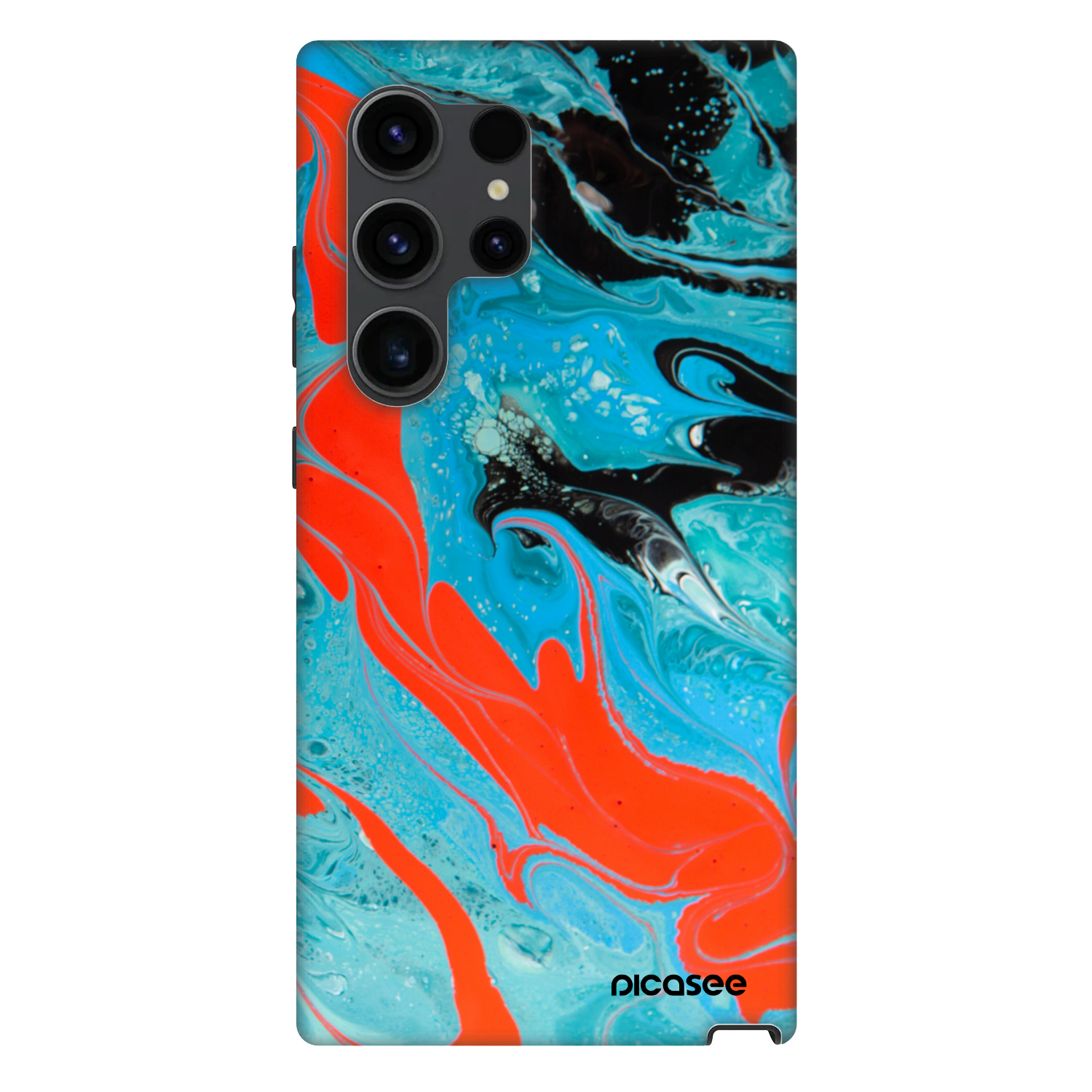 Picasee Fashion Case PowerShare pro Samsung Galaxy S24 Ultra S928B 5G - Blue Magma