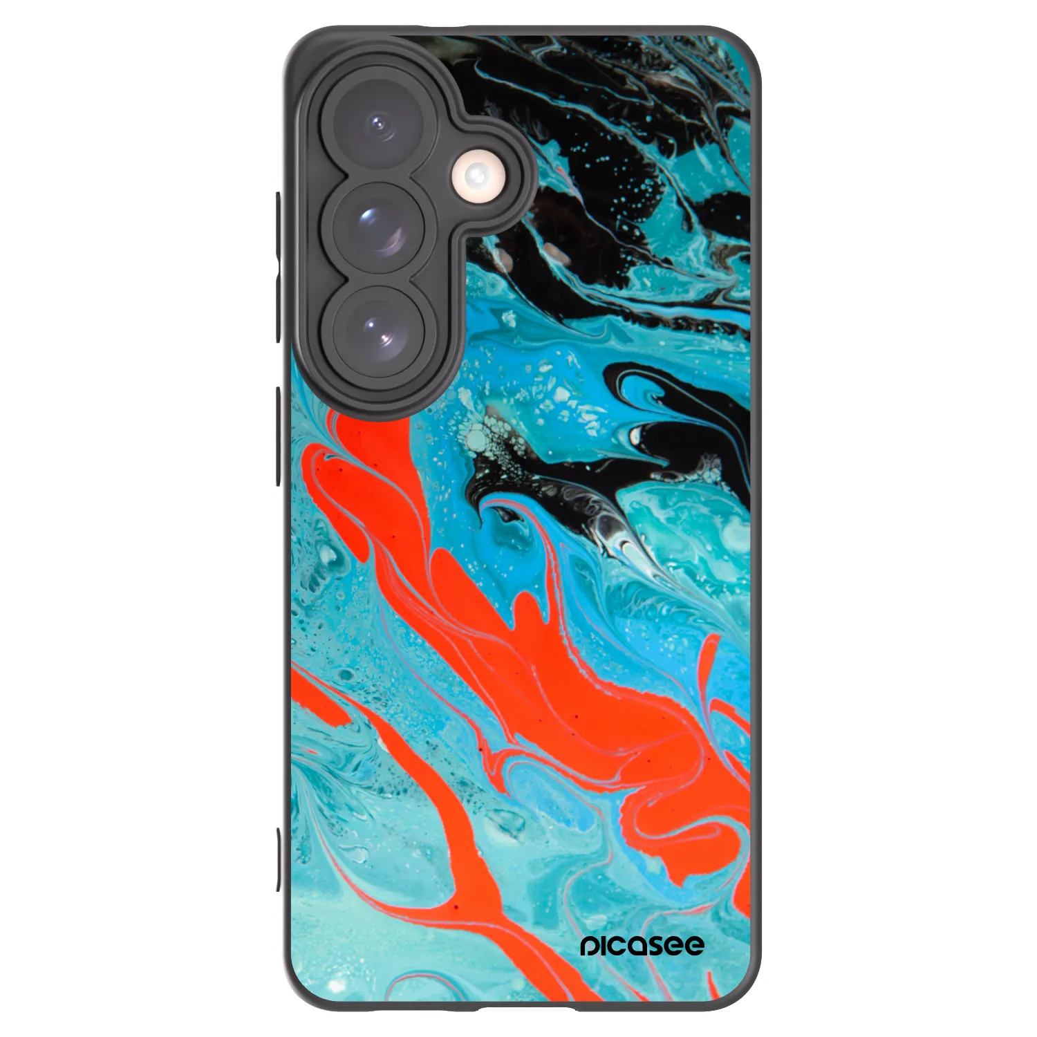Picasee husă neagră din silicon pentru Samsung Galaxy S26 - Blue Magma