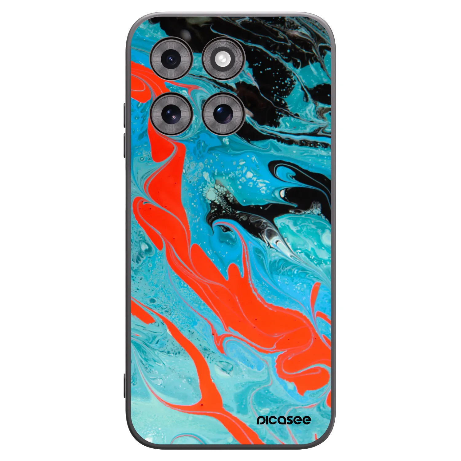 Picasee husă neagră din silicon pentru Motorola Moto G77 - Blue Magma