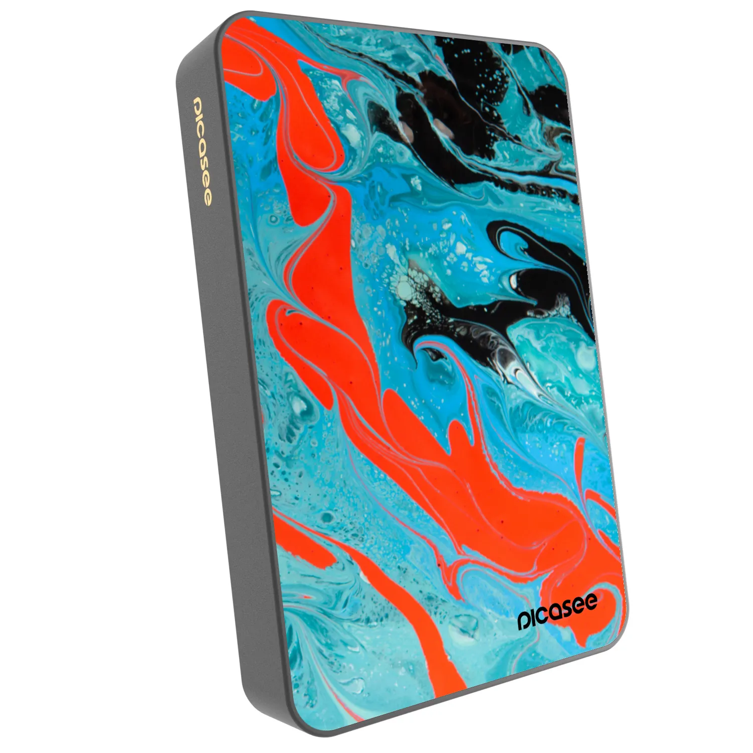 Picasee Powerbank cu MagSafe 10 000 mAh Gri - Blue Magma