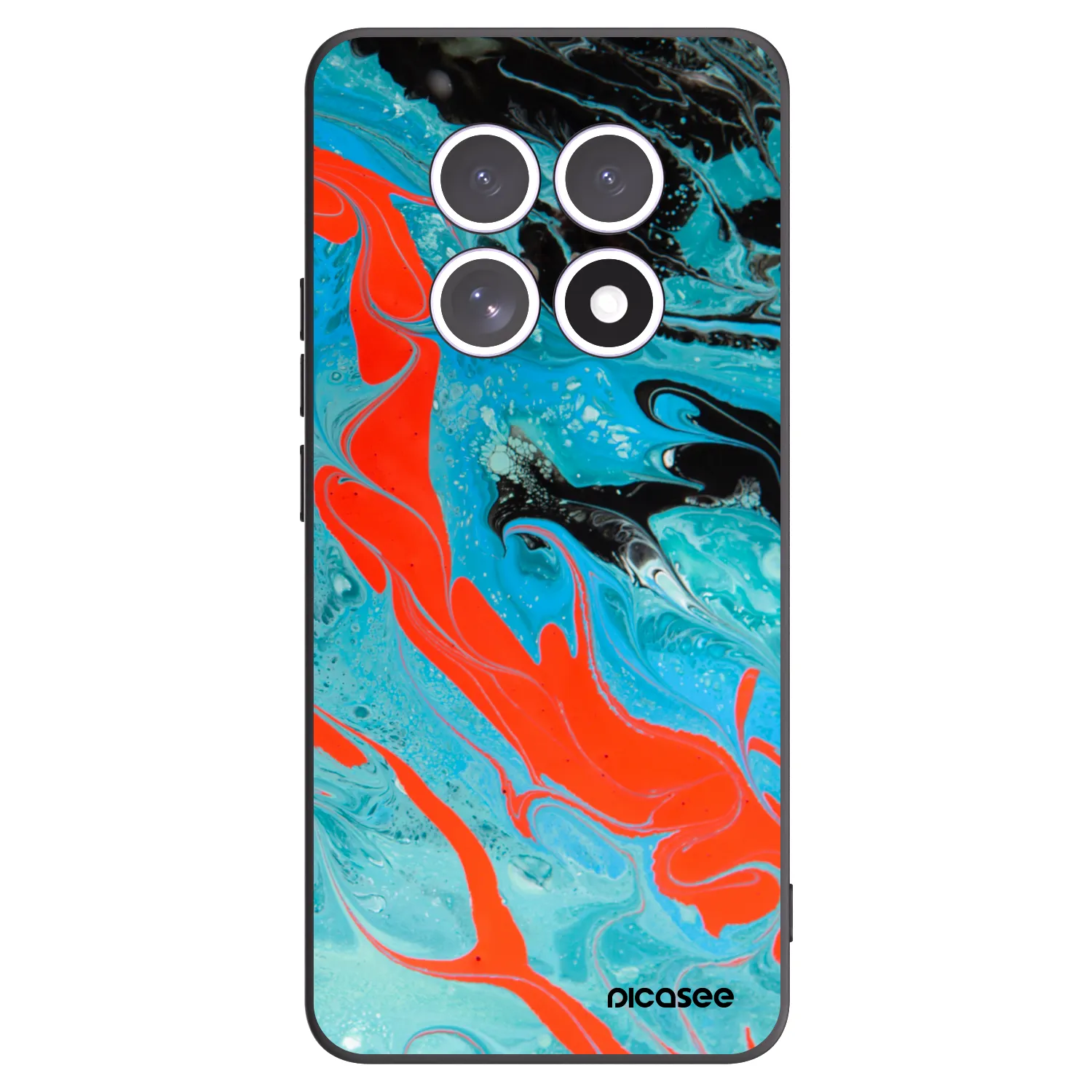 Picasee husă neagră din silicon pentru Xiaomi Redmi Note 15 5G - Blue Magma